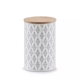 Банка с крышкой Zeller 1 л серая