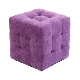 Банкетка Dreambag лотос фиолетовый велюр 40х40х42