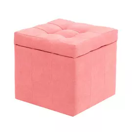 Банкетка Dreambag Модерна Коралловый Велюр 46х46х46 см