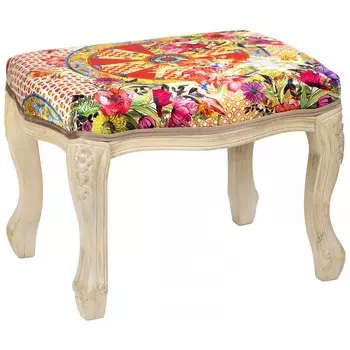 Банкетка Glasar Рапсодия красная 56х46х40 см