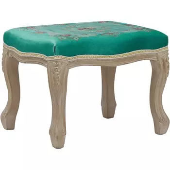 Банкетка Glasar Венеция бирюзовая 56х46х40 см