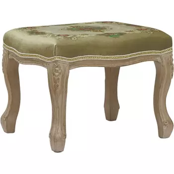 Банкетка Glasar Венеция золотисто-зеленая 56х46х40 см