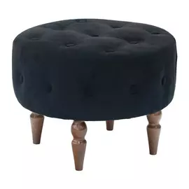 Банкетка круглая Leset Марго Velutto 45 х 45 х 35 см черный