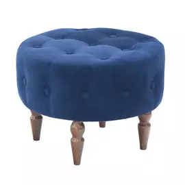 Банкетка круглая Leset Марго Velutto 45 х 45 х 35 см синий