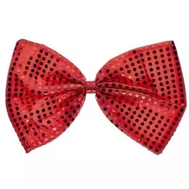 Бант Long Cheng Yiwu City с блестками большой красный