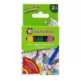Baramba Набор восковых треуг карандашей 7 шт (B97307)