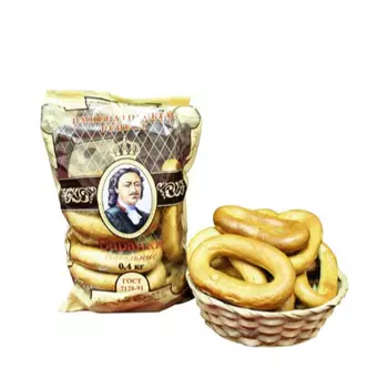 Баранки Тобус Императорский рецепт, со вкусом ванили, 400 г