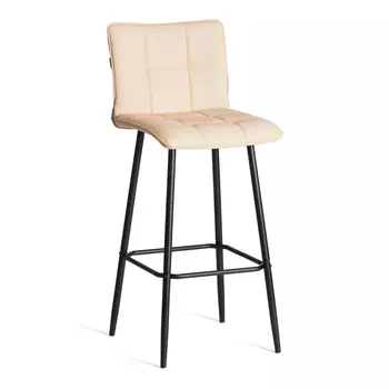 Барный стул TC Bari/Бари экокожа , бежевый, 45х56х110 см