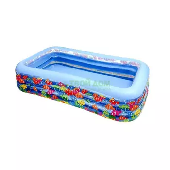 Бассейн надувной Intex Ванна с рыбками 305х183х56 см (58485NP)