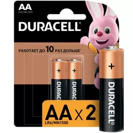 Батарейки Duracell LR6-2BL Basic АА 2шт