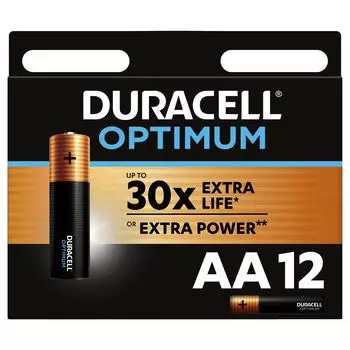 Батарейки Duracell Optimum AA, 12 шт