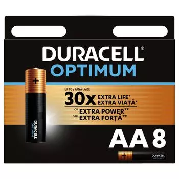 Батарейки Duracell Optimum AA, 8 шт