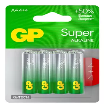Батарейки GP Batteries gp super+ultra AA 8 шт