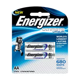 Батарейки литиевые Energizer Ultimate Lithium AA, 2 шт