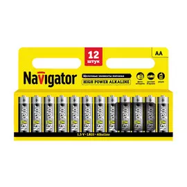 Батарейки Navigator AA NBT-NE-LR6-BP12 12 шт