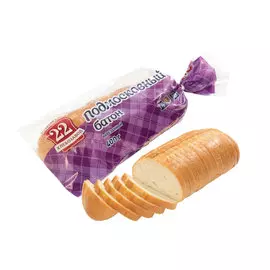 Батон Хлебозавод №22 Подмосковный в нарезку 400 г