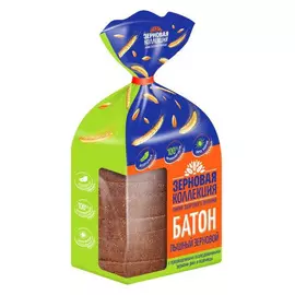 Батон Волжский пекарь с проросшими зернами ржи и пшеницы 200