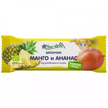 Батончик Fleur Alpine манго и ананас, 20 г