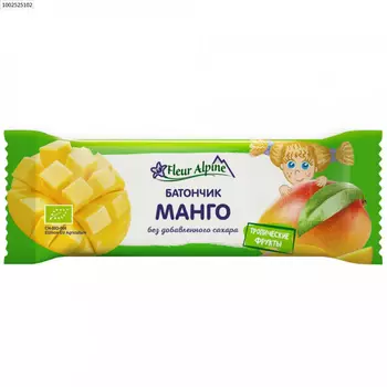 Батончик Fleur Alpine Тропический манго, 20 г