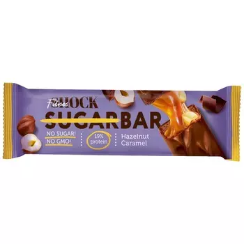 Батончик глазированный FitnesShock шоколадный карамель-фундук 50 г