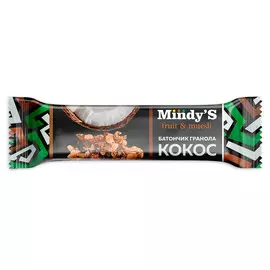 Батончик Mindy's Мюсли, кокос 35 г