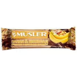 Батончик Musler банан в темной глазури 30 г