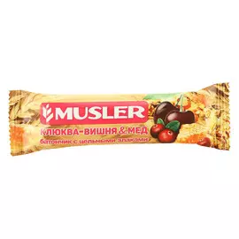 Батончик Musler Клюква, вишня, мед 30 г