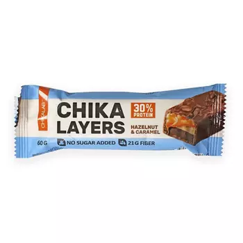 Батончик протеиновый ChikaLab Chika Layers глазированный лесной орех с карамелью 60 г