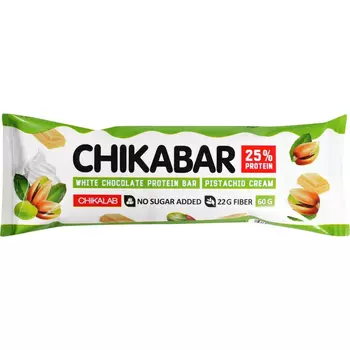 Батончик протеиновый ChikaLab глазированный фисташковый крем 60 г