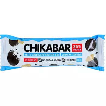 Батончик протеиновый ChikaLab глазированный хрустящее печенье 60 г