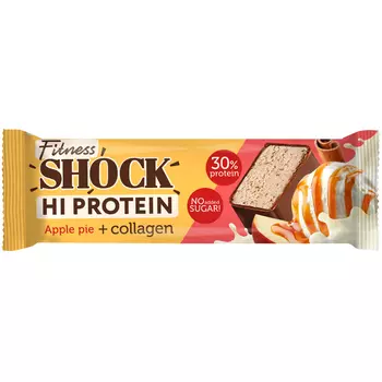 Батончик протеиновый FitnesShock в глазури яблоко и корица 40 г