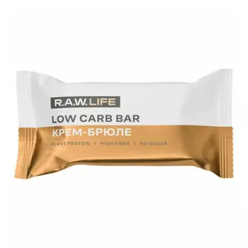Батончик R.A.W. Life Low Carb протеиновый Крем-брюле 35 г