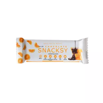Батончик Snacksy Raw Chocolate с апельсином 55 г
