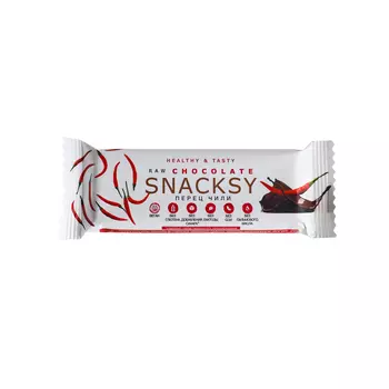 Батончик Snacksy Raw Chocolate с перцем чили 55 г