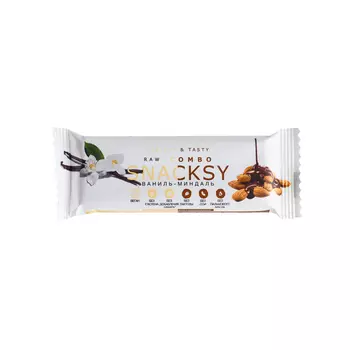 Батончик Snacksy Raw Combo с ванилью и миндалем 55 г