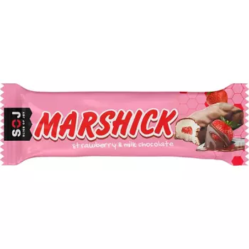 Батончик SOJ Marshmallow с клубничной начинкой в молочном шоколаде 30 г