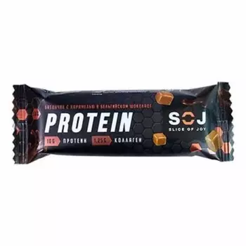 Батончик SOJ Slice of joy Protein протеиновый с соленой карамелью 50 г