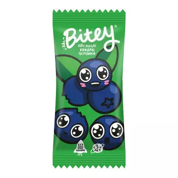 Батончик Take a Bitey фруктово-овсяный Квадры Черника 30 г