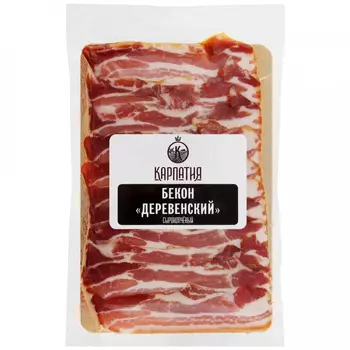 Бекон Карпатия Деревенский сырокопченый нарезка, 100 г
