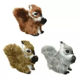 Белочка декор на клипсе Kaemingk 4х8 см в ассортименте