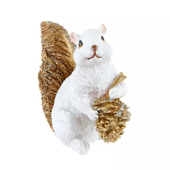 Белочка с шишкой новогодняя ТПК Полиформ 15 см