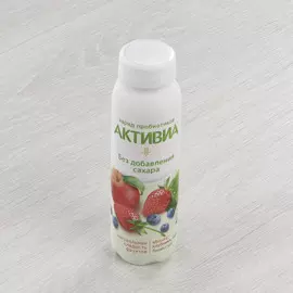 Биойогурт Активиа яблоко, клубника, черника 260 г