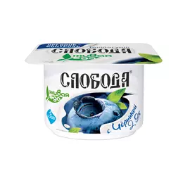 Биойогурт густой Слобода с черникой, 125 г