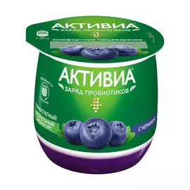Биойогурт термостатный Активиа с черникой 2,7% 170 г