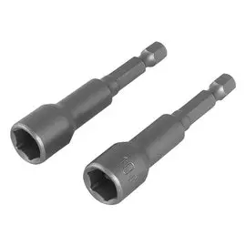 Бита магнитная с торцевой головкой МастерАлмаз 1/4 10Х65мм 2шт