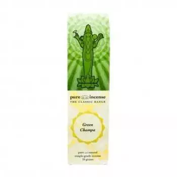 Благовония натуральные Pure in зеленая чампа 10 палочек