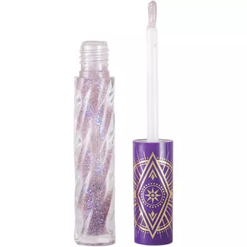 Блеск для губ Vivienne Sabo Cristal, мерцающее глянцевое покрытие, с маслом жожоба и витаминами С и Е, тон 07, AMÉTHYSTE/ Прозрачный сиреневый с разноцветным глиттером, 2мл.