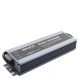 Блок питания Apeyron 12В, 150 Вт, IP67, 12,5А, металл, 182х70х38 мм.