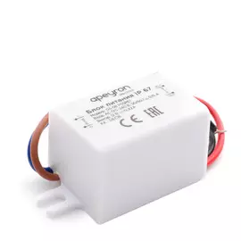 Блок питания Apeyron 12В, 5 Вт, IP67, 0,42А, пластик, 55х26,5х23