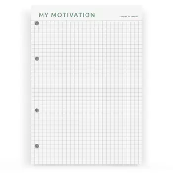 Блок сменный Be Smart зеленый, 14х20 см, 60 л., клетка